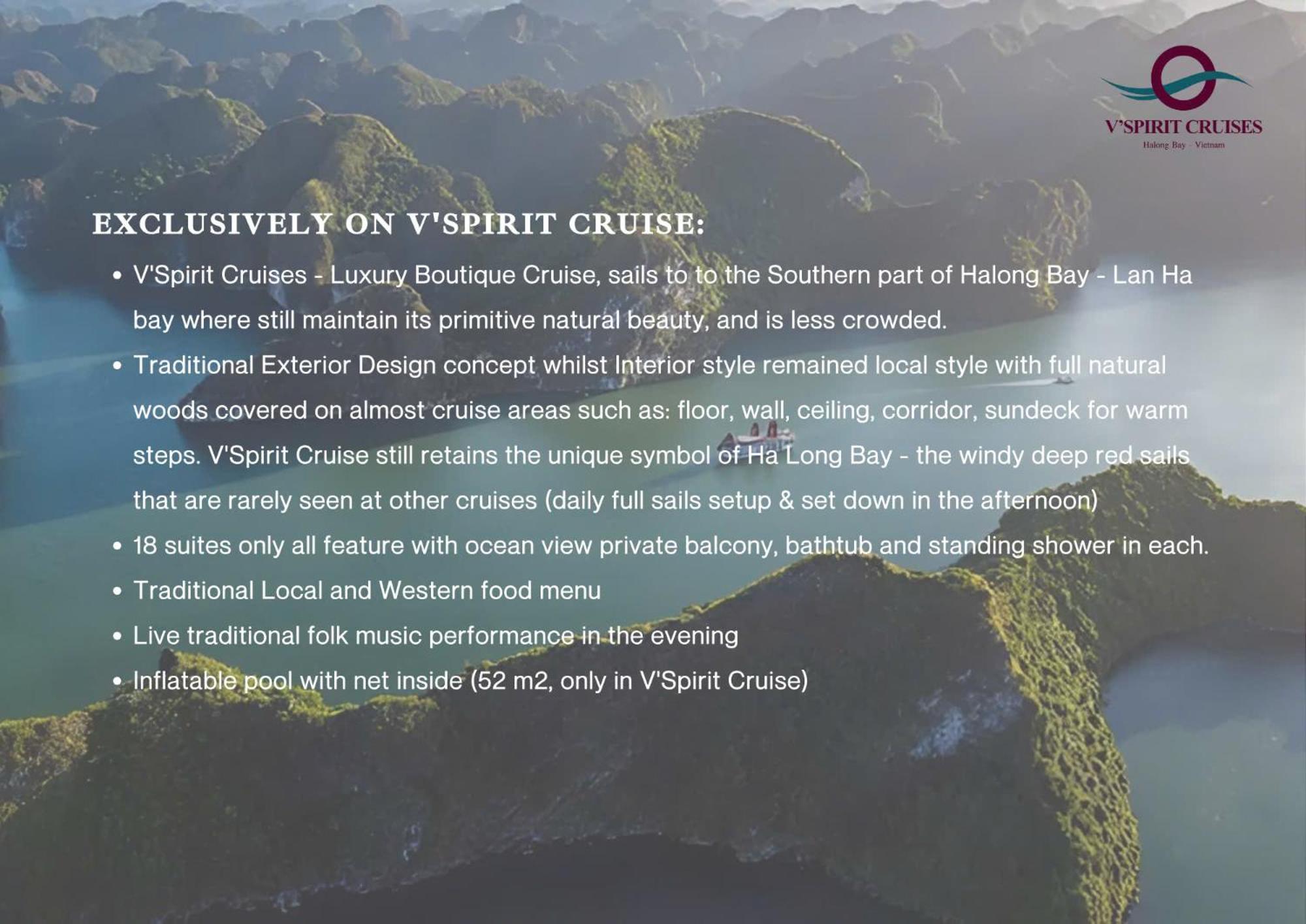 Hotel V'Spirit Cruise Ha Long Zewnętrze zdjęcie